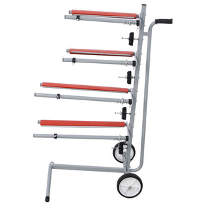 English Elm Global Steel Tree Masking Station with Four Roll Bars Wheeled Base for Auto Body Shops W465105150
