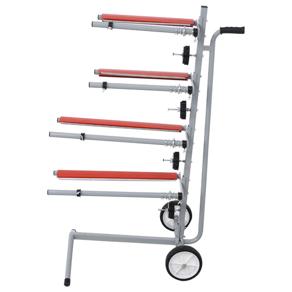 English Elm Global Steel Tree Masking Station with Four Roll Bars Wheeled Base for Auto Body Shops W465105150