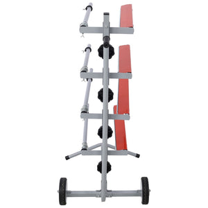 English Elm Global Steel Tree Masking Station with Four Roll Bars Wheeled Base for Auto Body Shops W465105150