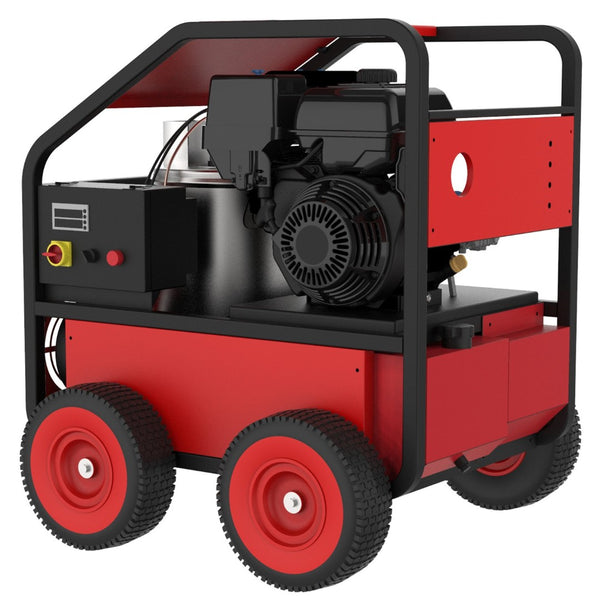 English Elm Hot Water Commercial Pressure Washer 4000 Psi Gasoline Engine Electric Start Mobile W465106361