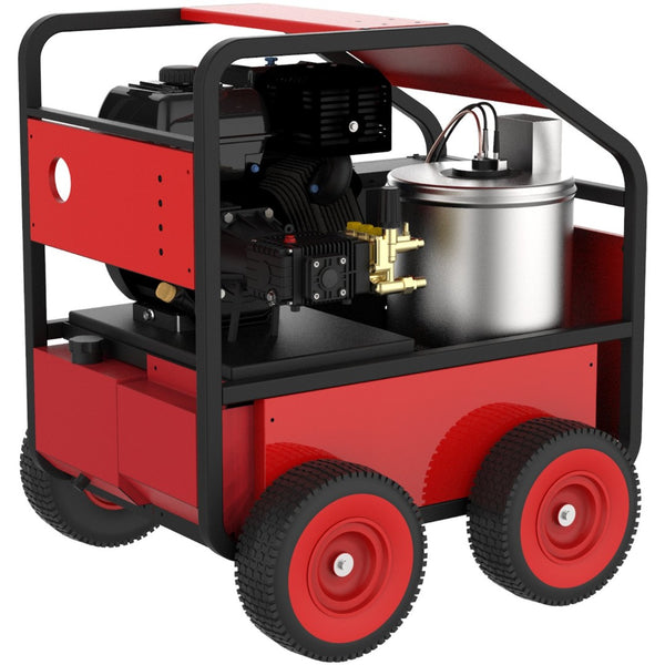 English Elm Hot Water Commercial Pressure Washer 4000 Psi Gasoline Engine Electric Start Mobile W465106361