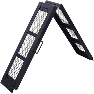 English Elm 80" Folding Steel Loading Ramp 500 Lb Capacity Mesh Surface Truck Atv Motorcycle W465106377