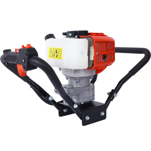 English Elm V-type 52cc Gas One Man Post Hole Digger for Fence Deck and Landscaping Work W465109906