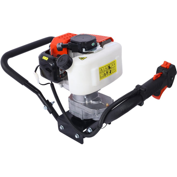 English Elm V-type 52cc Gas One Man Post Hole Digger for Fence Deck and Landscaping Work W465109906