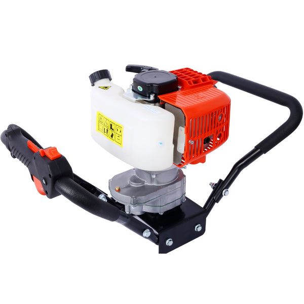 English Elm V-type 52cc Gas One Man Post Hole Digger for Fence Deck and Landscaping Work W465109906