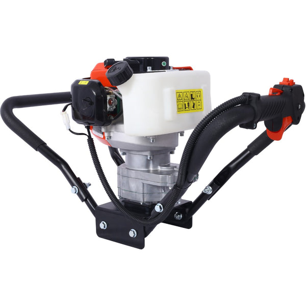 English Elm V-type 52cc Gas One Man Post Hole Digger for Fence Deck and Landscaping Work W465109906