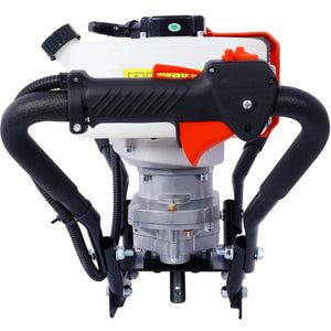 English Elm V-type 52cc Gas One Man Post Hole Digger for Fence Deck and Landscaping Work W465109906