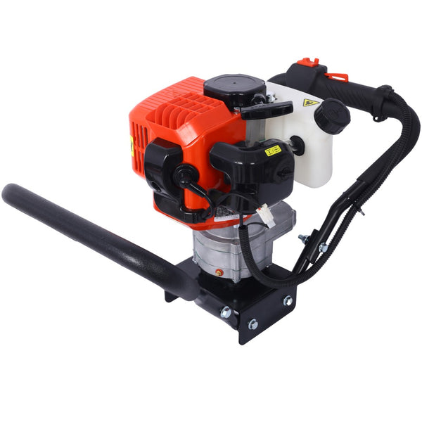 English Elm V-type 52cc Gas One Man Post Hole Digger for Fence Deck and Landscaping Work W465109906
