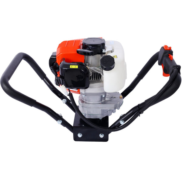 English Elm V-type 52cc Gas One Man Post Hole Digger for Fence Deck and Landscaping Work W465109906