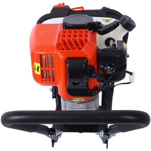 English Elm V-type 52cc Gas One Man Post Hole Digger for Fence Deck and Landscaping Work W465109906
