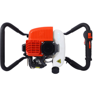 English Elm V-type 52cc Gas One Man Post Hole Digger for Fence Deck and Landscaping Work W465109906