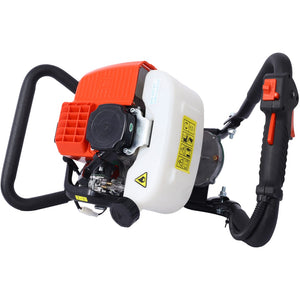 English Elm V-type 52cc Gas One Man Post Hole Digger for Fence Deck and Landscaping Work W465109906