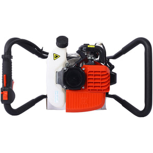 English Elm V-type 52cc Gas One Man Post Hole Digger for Fence Deck and Landscaping Work W465109906