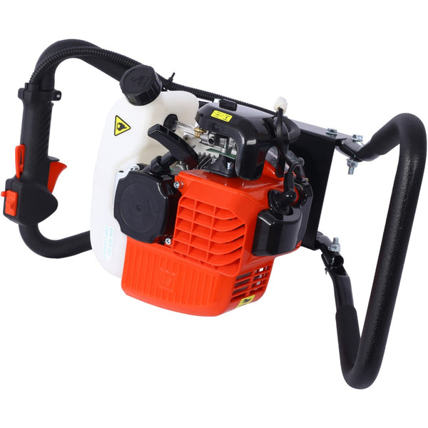 English Elm V-type 52cc Gas One Man Post Hole Digger for Fence Deck and Landscaping Work W465109906