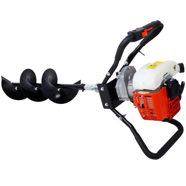 English Elm Post Hole Digger 43cc Gas Powered Auger with Alloy Steel Bits for Garden Farmland W465109914