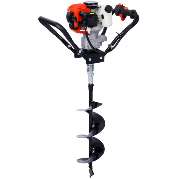 English Elm Post Hole Digger 43cc Gas Powered Auger with Alloy Steel Bits for Garden Farmland W465109914