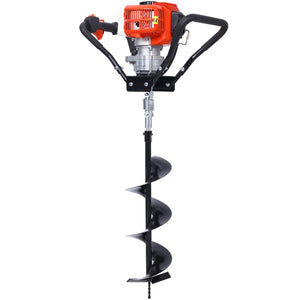 English Elm Post Hole Digger 43cc Gas Powered Auger with Alloy Steel Bits for Garden Farmland W465109914