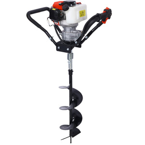 English Elm Post Hole Digger 43cc Gas Powered Auger with Alloy Steel Bits for Garden Farmland W465109914