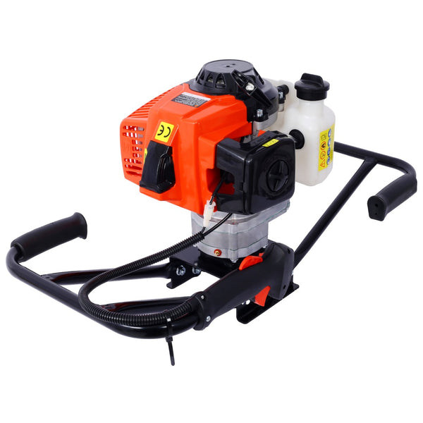English Elm 2.7hp Two-person Gas Auger 63cc Engine Fence Post Hole Digger with Standard Bit Shaft W465109919
