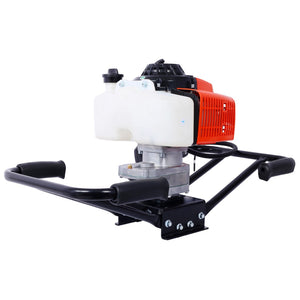 English Elm 2.7hp Two-person Gas Auger 63cc Engine Fence Post Hole Digger with Standard Bit Shaft W465109919