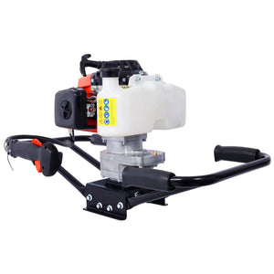 English Elm 2.7hp Two-person Gas Auger 63cc Engine Fence Post Hole Digger with Standard Bit Shaft W465109919