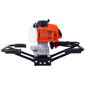 English Elm 2.7hp Two-person Gas Auger 63cc Engine Fence Post Hole Digger with Standard Bit Shaft W465109919