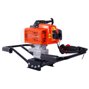 English Elm 2.7hp Two-person Gas Auger 63cc Engine Fence Post Hole Digger with Standard Bit Shaft W465109919
