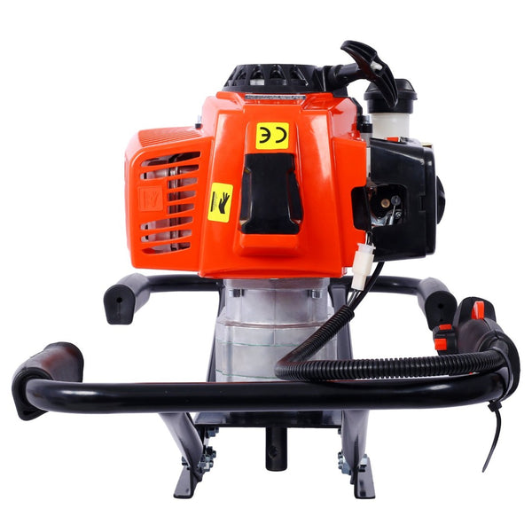 English Elm 2.7hp Two-person Gas Auger 63cc Engine Fence Post Hole Digger with Standard Bit Shaft W465109919