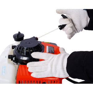English Elm 2.7hp Two-person Gas Auger 63cc Engine Fence Post Hole Digger with Standard Bit Shaft W465109919