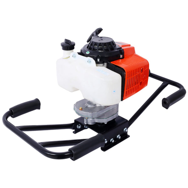 English Elm 2.7hp Two-person Gas Auger 63cc Engine Fence Post Hole Digger with Standard Bit Shaft W465109919