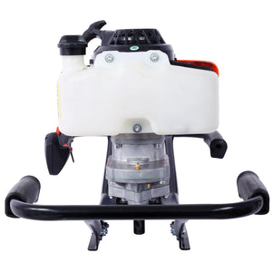 English Elm 2.7hp Two-person Gas Auger 63cc Engine Fence Post Hole Digger with Standard Bit Shaft W465109919
