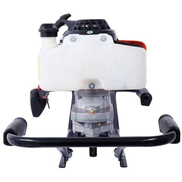 English Elm 2.7hp Two-person Gas Auger 63cc Engine Fence Post Hole Digger with Standard Bit Shaft W465109919