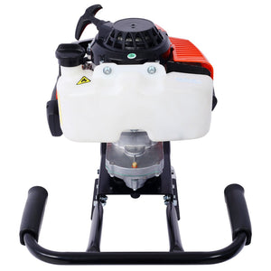 English Elm 2.7hp Two-person Gas Auger 63cc Engine Fence Post Hole Digger with Standard Bit Shaft W465109919