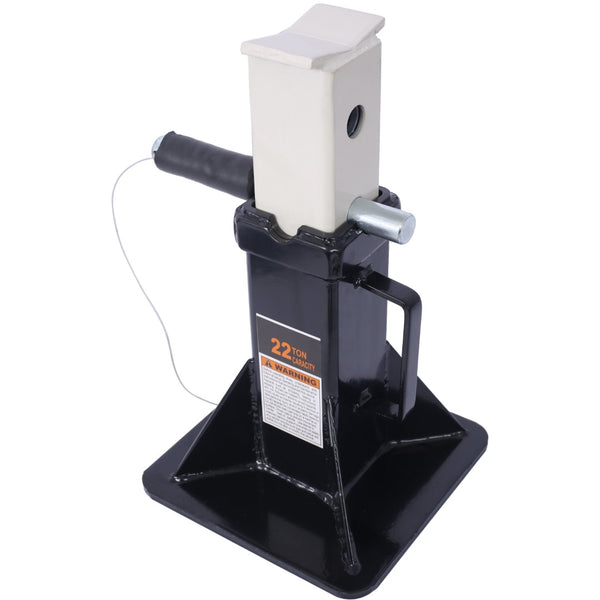 English Elm Heavy Duty 22 Ton Welded Steel Pin Lock Jack Stands for Trucks Suvs and Atvs 1 Pair Black W465110078