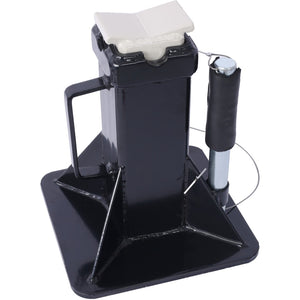 English Elm Heavy Duty 22 Ton Welded Steel Pin Lock Jack Stands for Trucks Suvs and Atvs 1 Pair Black W465110078