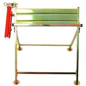 English Elm Saw Horse Galvanized Steel Folding Log Cutting Rig with Built-in Chainsaw Holder W465110079