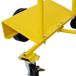 English Elm Steel Panel Cart Heavy Duty Drywall Dolly 750lb Capacity Folding Job Site Mover W465110080