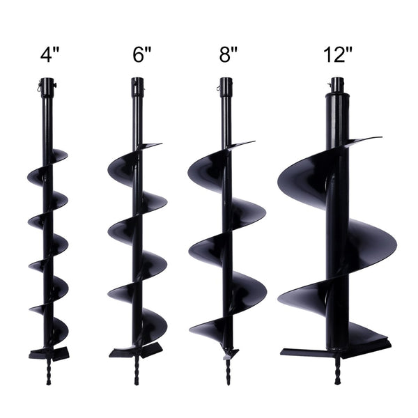 English Elm Auger Replacement Bits 4 Piece Set for Planting Bulbs Fence Posts and Landscaping W465110098