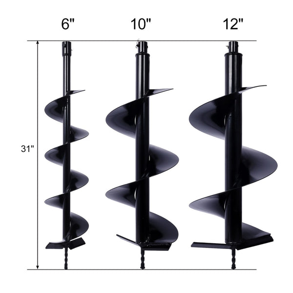 English Elm Auger Drill Bits Heavy Wall Construction for Bulb Planting and Fence Post Digging W465110110