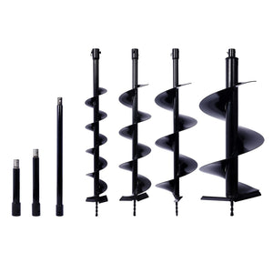 English Elm Auger Drill Bit Kit Four Sizes Heavy Wall Construction for Planting and Post Work W465110111