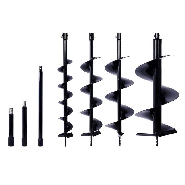English Elm Auger Drill Bit Kit Four Sizes Heavy Wall Construction for Planting and Post Work W465110111