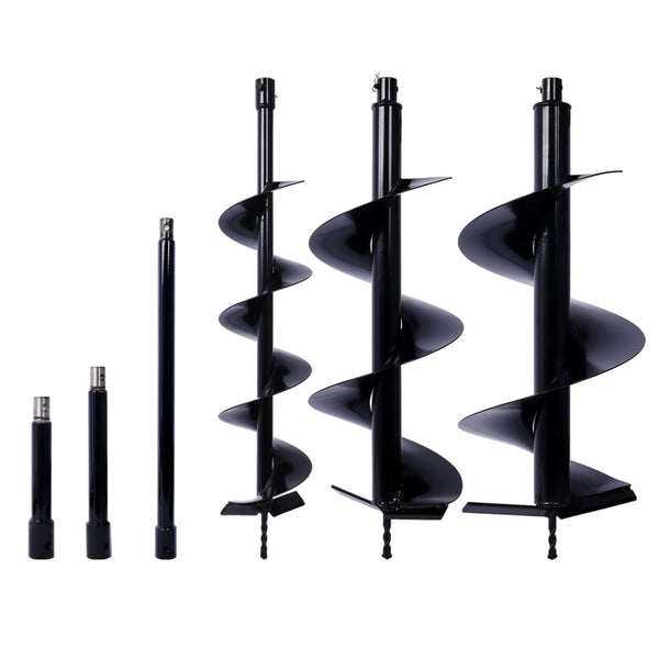 English Elm Auger Drill Bit Set for Landscaping Fence Posts Bulb Planting with Extension Rods W465110113