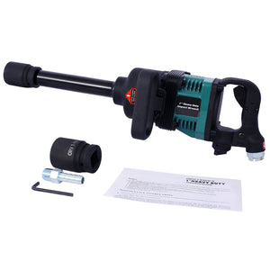 English Elm Industrial 1 Inch Air Impact Wrench 1900 Ft-lbs Pneumatic Drive for Heavy Trucks W465115135