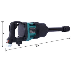 English Elm Industrial 1 Inch Air Impact Wrench 1900 Ft-lbs Pneumatic Drive for Heavy Trucks W465115135
