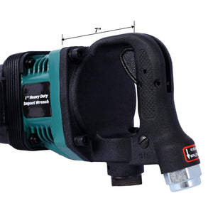 English Elm Industrial 1 Inch Air Impact Wrench 1900 Ft-lbs Pneumatic Drive for Heavy Trucks W465115135