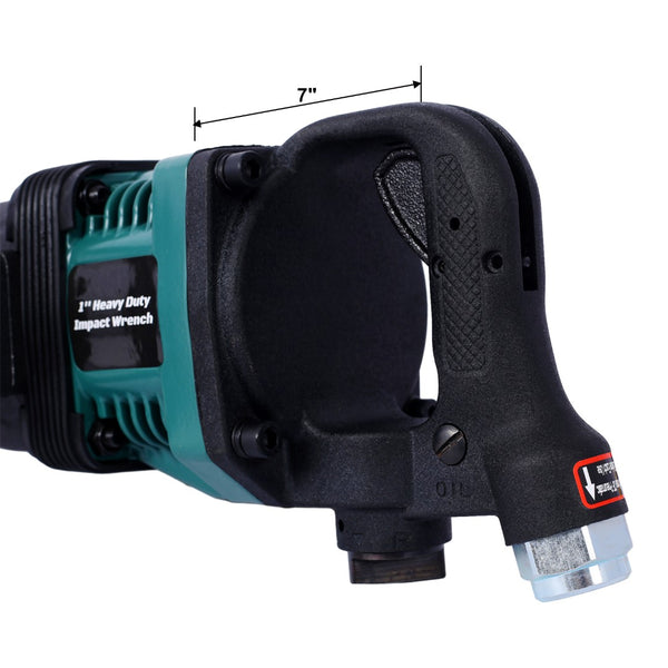 English Elm Industrial 1 Inch Air Impact Wrench 1900 Ft-lbs Pneumatic Drive for Heavy Trucks W465115135