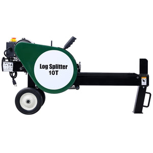 English Elm Double Flywheel Kinetic Electric Log Splitter 10 Ton 2hp Portable Firewood Machine W465119827