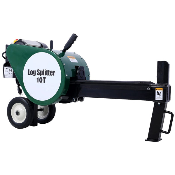 English Elm Double Flywheel Kinetic Electric Log Splitter 10 Ton 2hp Portable Firewood Machine W465119827