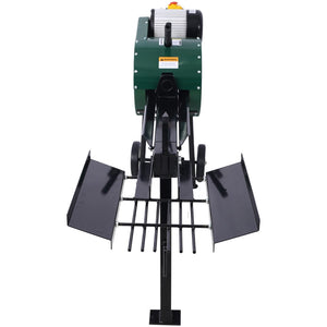English Elm Double Flywheel Electric Log Splitter 12 Ton Kinetic Power Portable Firewood Processor W465119828