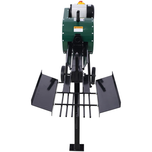 English Elm Double Flywheel Electric Log Splitter 12 Ton Kinetic Power Portable Firewood Processor W465119828